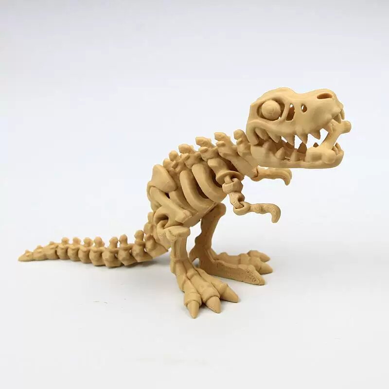 16 см костно-белая 3D-печатная фигурка тиранозавра-рекса коллекционная модель