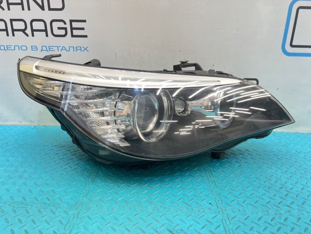 Фара BMW 5-Series 2009 E60 N52B30AF 3.0 OEM 63127177752