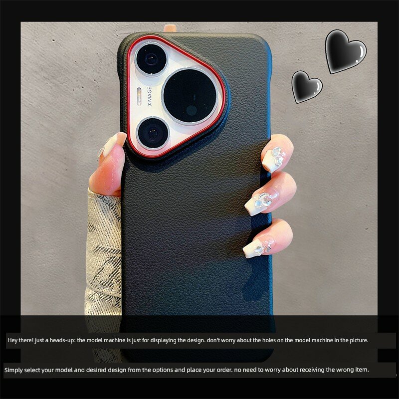 Бескрайний кожаный чехол для iPhone 16 Pro Max в черном цвете, ультра-тонкий дизайн с премиальным покрытием для