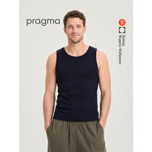 фото Майка pragma из хлопка, размер xl, черный
