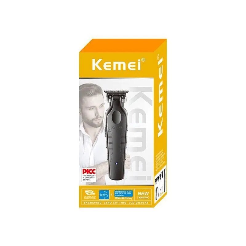 Kemei Триммер SKU00033, кол-во насадок 3, машинка для стрижки волос с точной регулировкой длины для домашнего ухода
