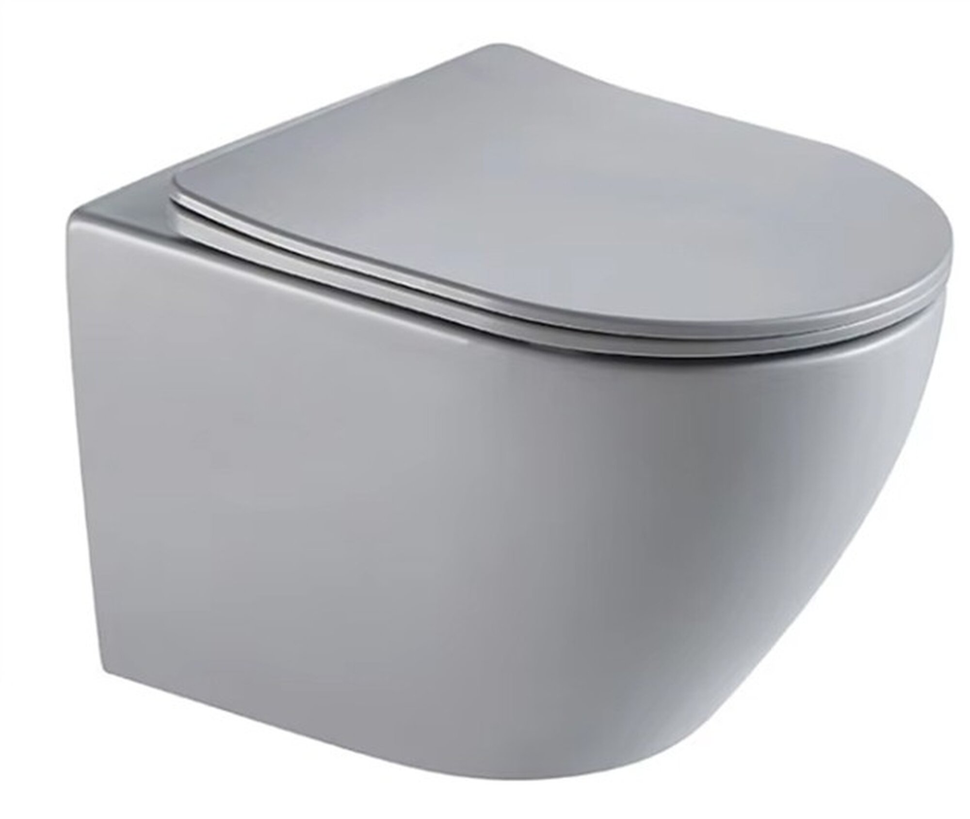 Унитаз подвесной Tornado Gid Tr2122TF-Lgm 62259Y серый матовый 49x36x36