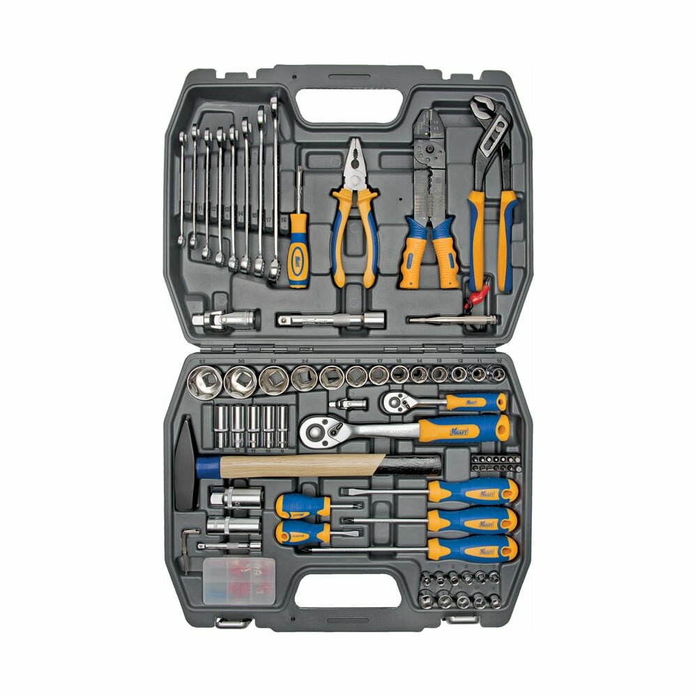 Набор инструмента 1/2 Dr и 1/4 Dr 99 предметов KRAFT KT 700307