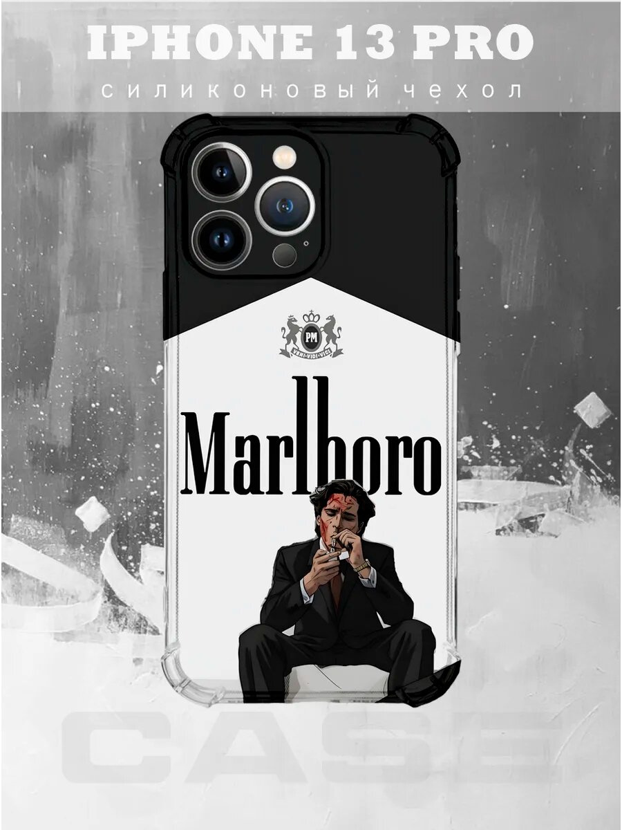 Чехол на IPHONE 13 PRO с принтом американский психопат
