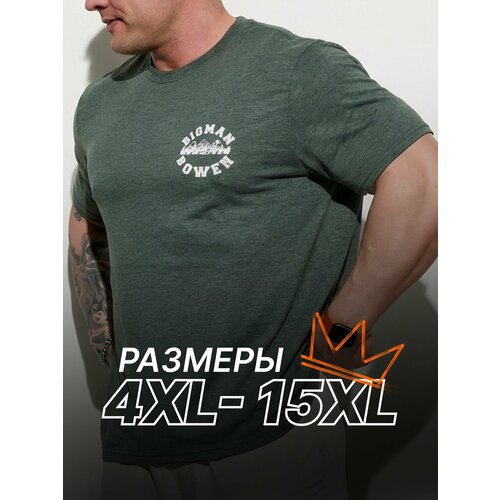 фото Футболка mr. bigman, 1 шт., размер 4xl, хаки