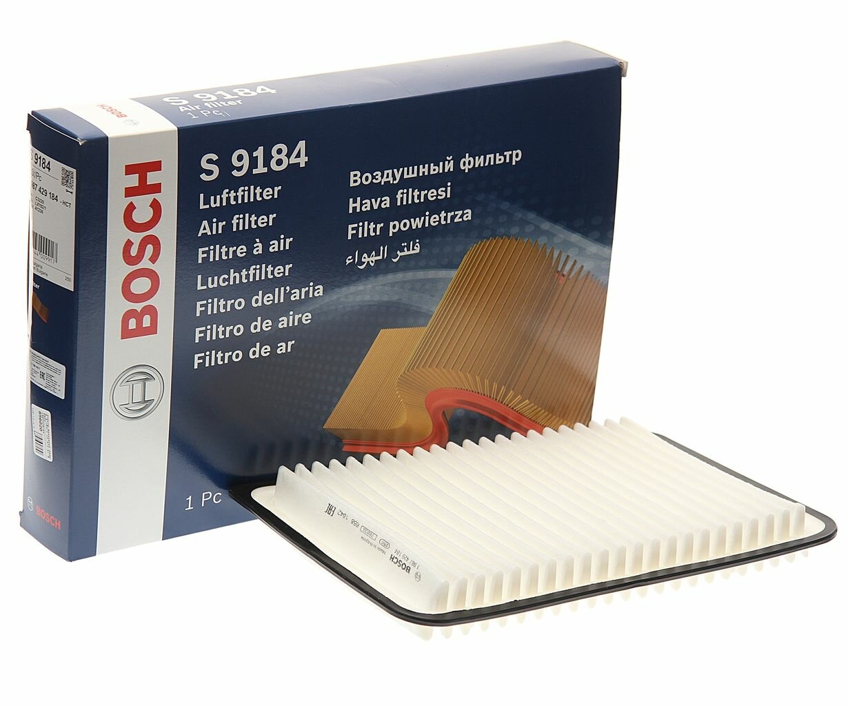 Фильтр воздушный, для Мазда 2, 3 арт 1987429184 BOSCH