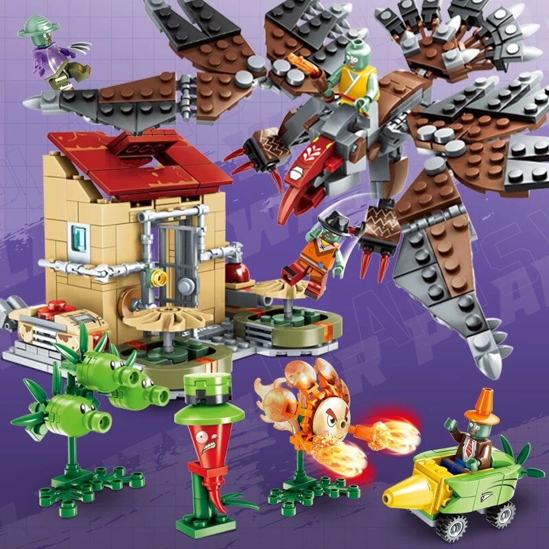Строительная комплектация Plants vs Zombies Небесный союз 556 с 30 светильниками