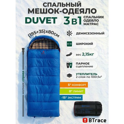 Спальный мешок BTrace Duvet Правый