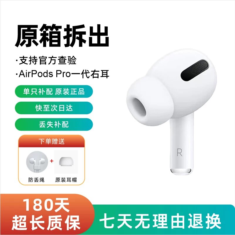 Оригинальная замена наушника AirPods Pro 1-го поколения для правой стороны, подходит для iPhone