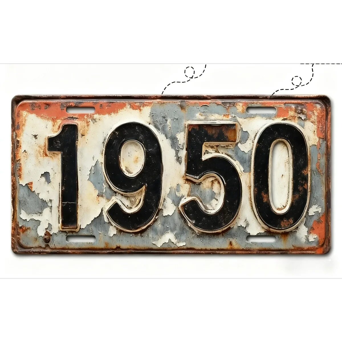 Металлическая номерная табличка CIFBUY 1980 года TYA-1010732-21