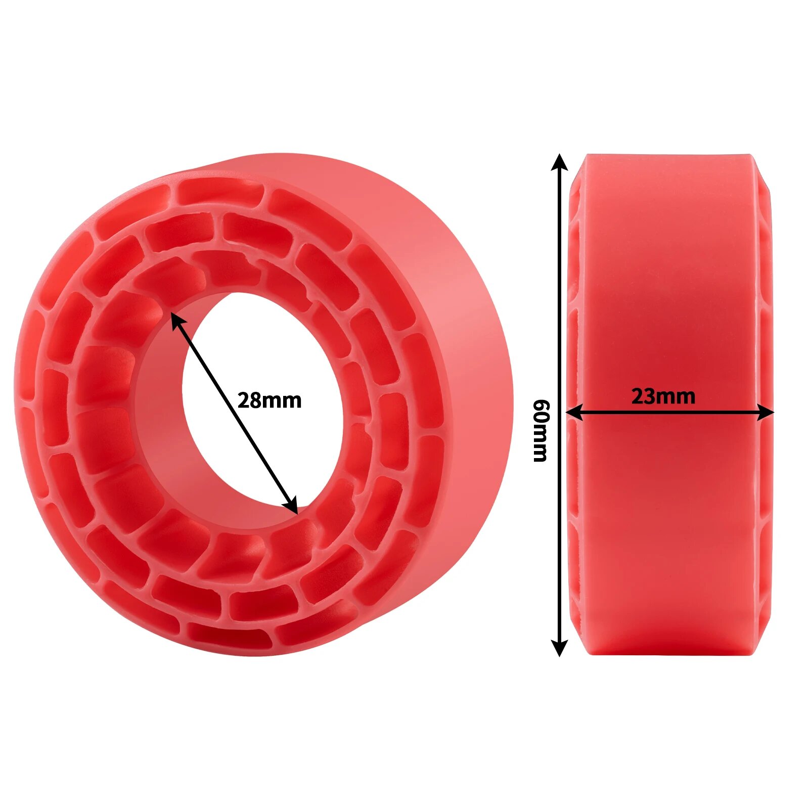 TRINOOD 1.3" Силиконовые шины красные для TRX4-M Красный, 4pcs-Red