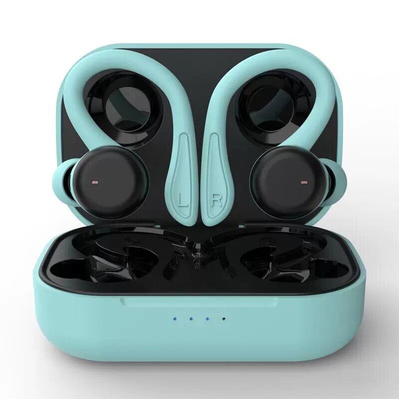 Беспроводные наушники Bluetooth с шумоподавлением, водонепроницаемые для бега, цвет синий (новый)
