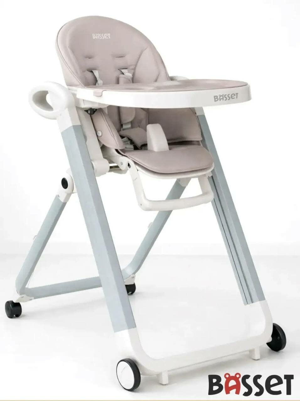 Стульчик для кормления BASSET B2 grey