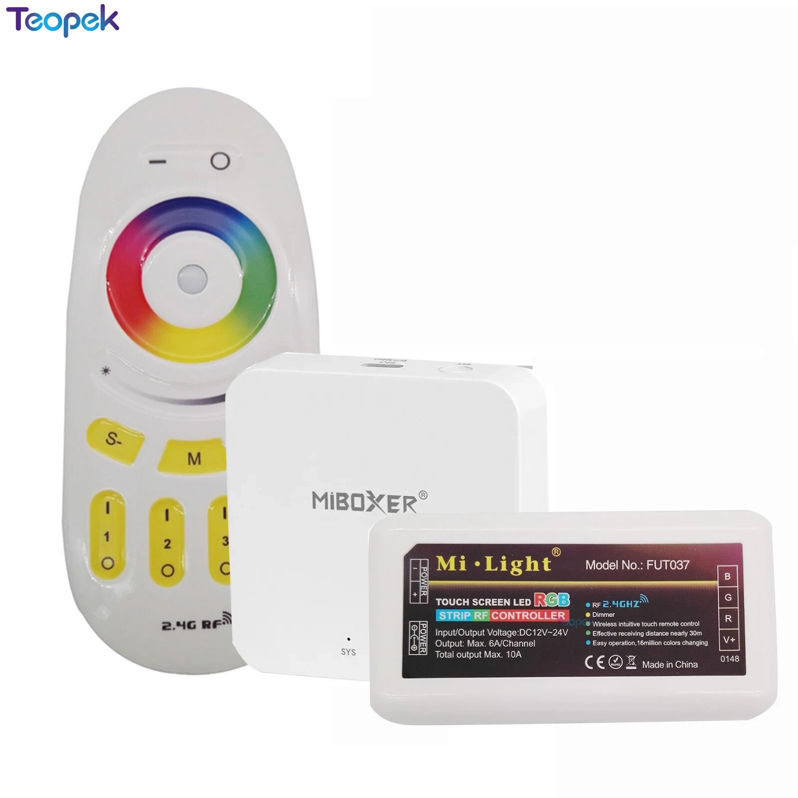 MiBoxer FUT037 RGB контроллер для светодиодной ленты, Цвет: 1