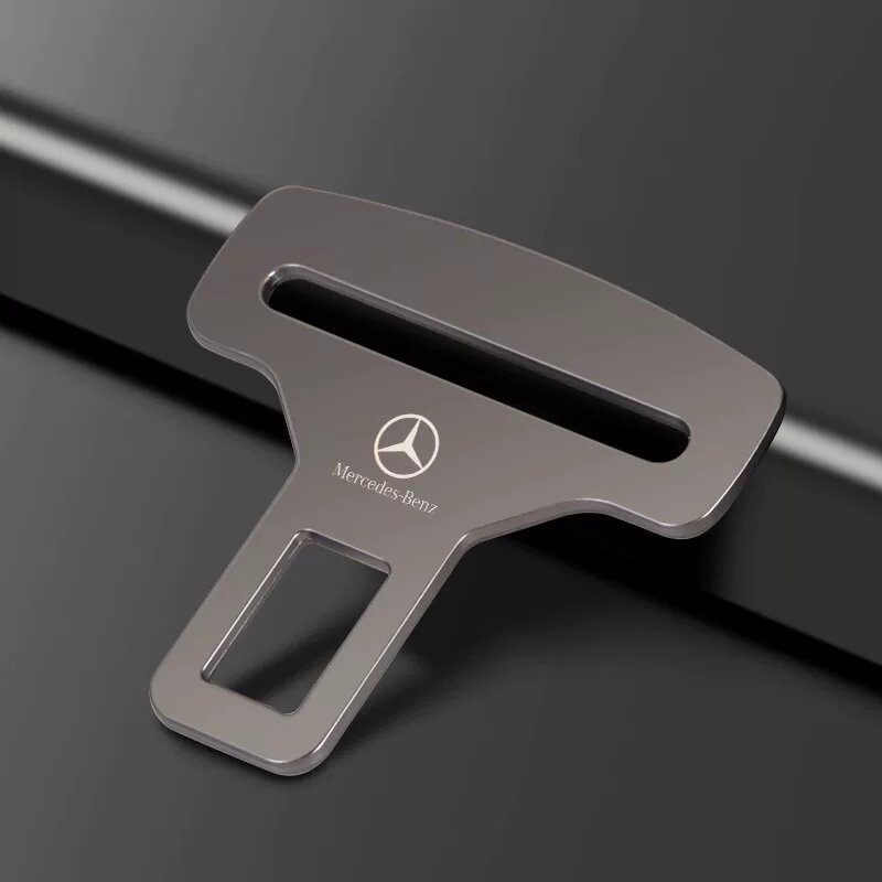 Mercedes автомобильный ремень безопасности застежка фиксатор из сплава с лазерной гравировкой 1 шт. безопасная