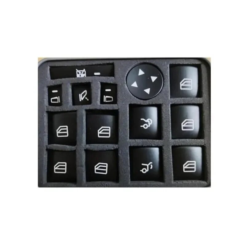 Кнопка подъема окна автомобиля, наклейка на крышку, подходит для Mercedes Benz A B C E GLA CLA GLK GLE Class W204 W212, автоаксессуары