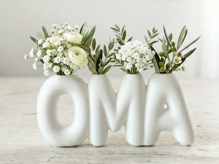 Ваза декоративная дизайнерская, 3D-печать, 3DOPRU арт. VASE-MW-2693375