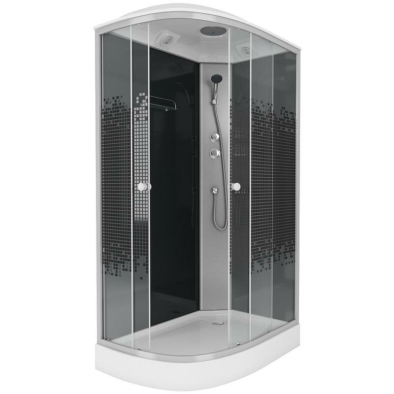 Душевая кабина Niagara Eco 120x80 45121453R профиль хром, без гидромассажа, правая