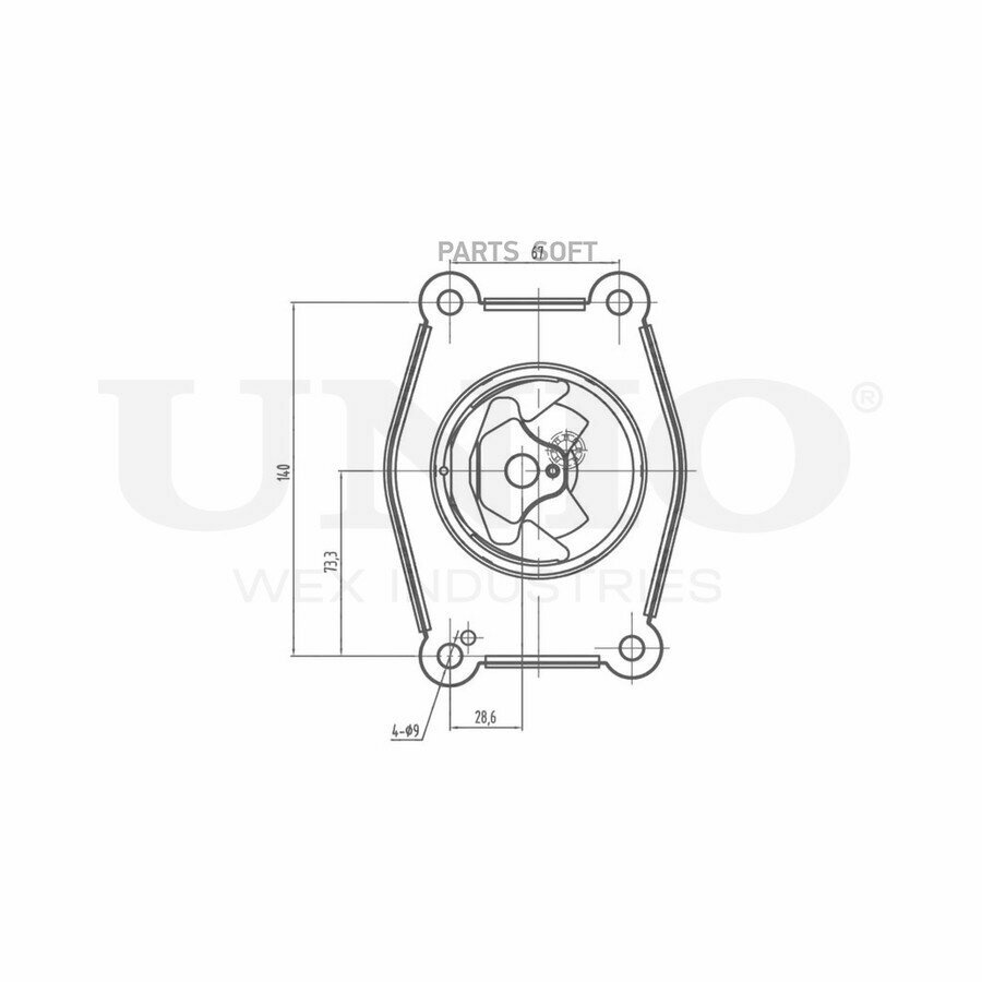 UNIO RMP-15134 Опора двигателя передняя левая