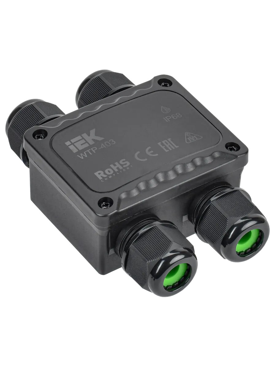 Коробка распред. герметичная WTP-403 4 ввода IP68