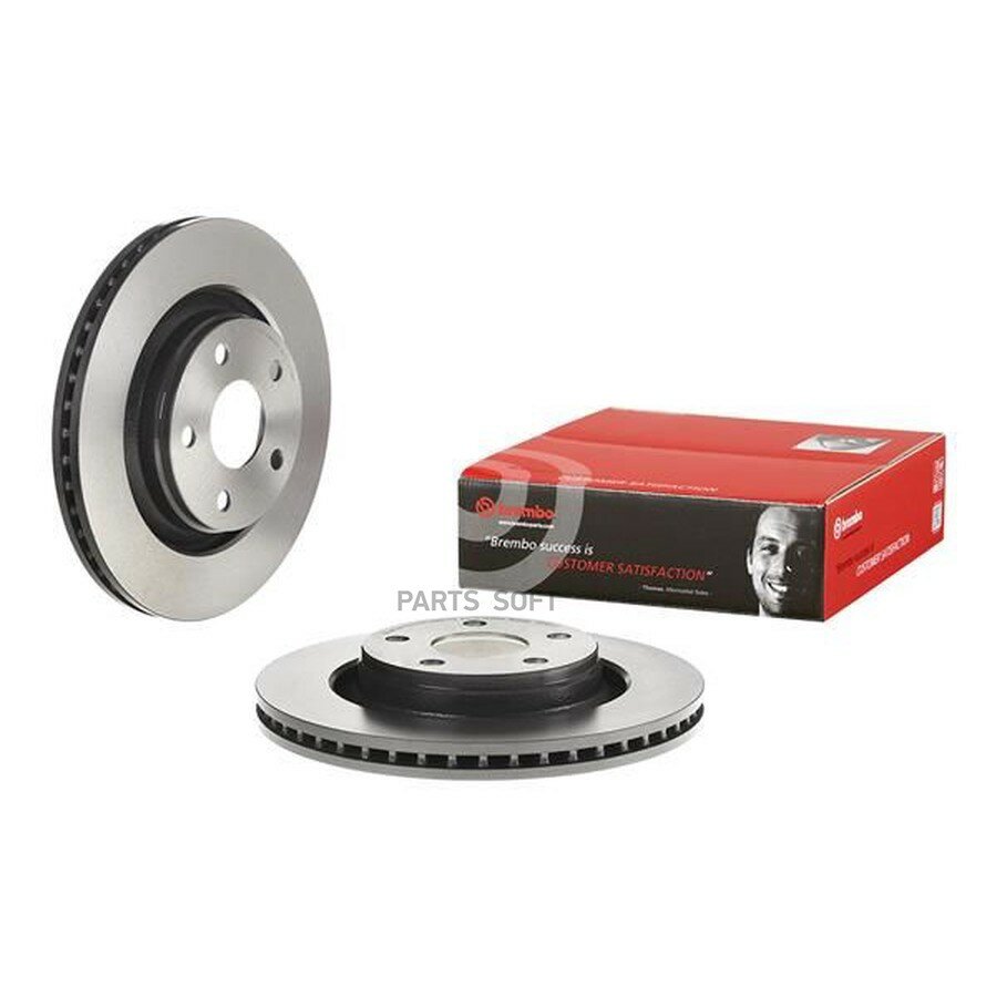 BREMBO 09. D444.11 Диск тормозной передн. с УФ покрытием JEEP WRANGLER III (JK) 06/06-> / JEEP WRANGLER IV (JL) 11/17-> ()