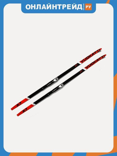 Изображение товара Лыжный комплект Vuokatti без палок NNN Step-in (Wax), Black/Red, 205 см