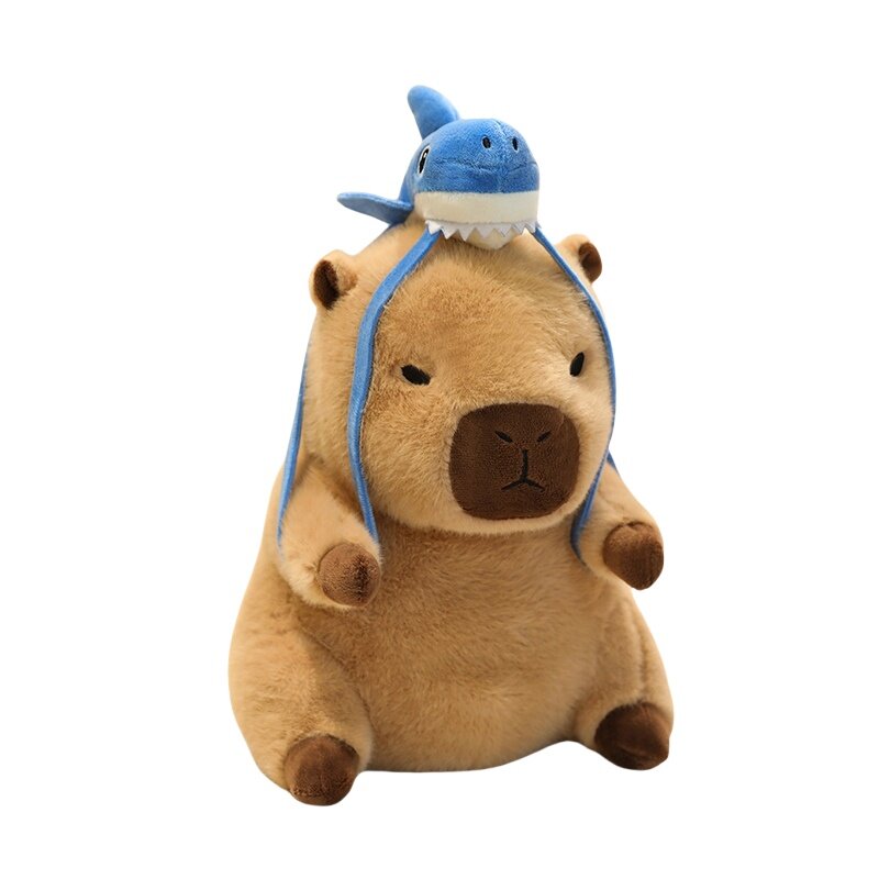 Плюшевая кукла унисекс Tak Bebe Капибара, 40CM EU, Shark Style