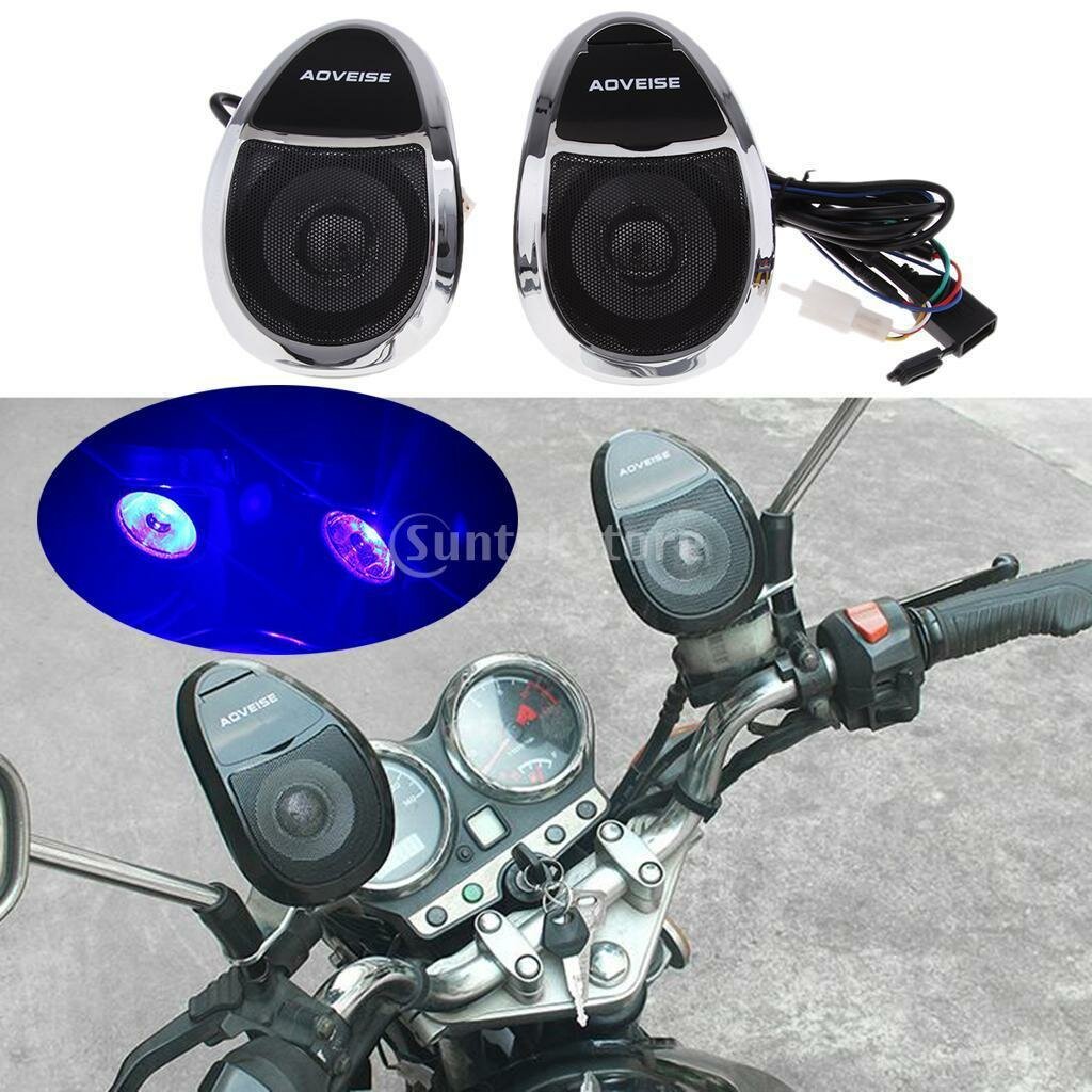 Мотоциклетная аудиосистема Bluetooth, FM-радио, стереодинамики, MP3-плеер, черный.
