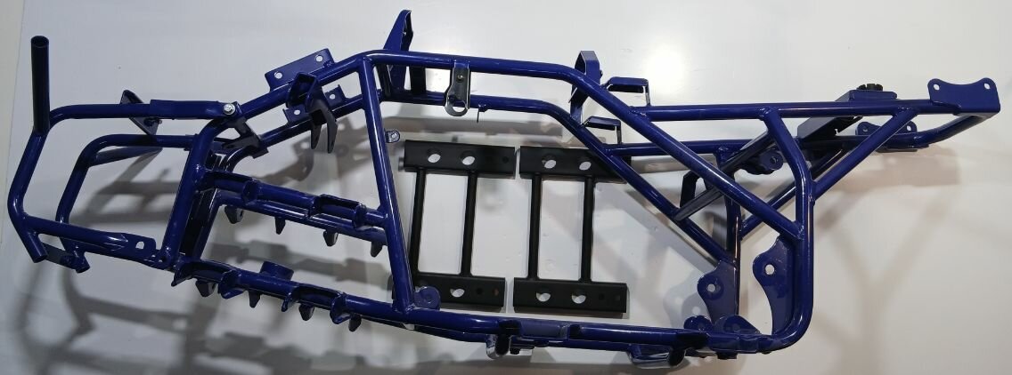 Рама (синий) с подножками и бампером Motoland VOX125 WILD X PRO A