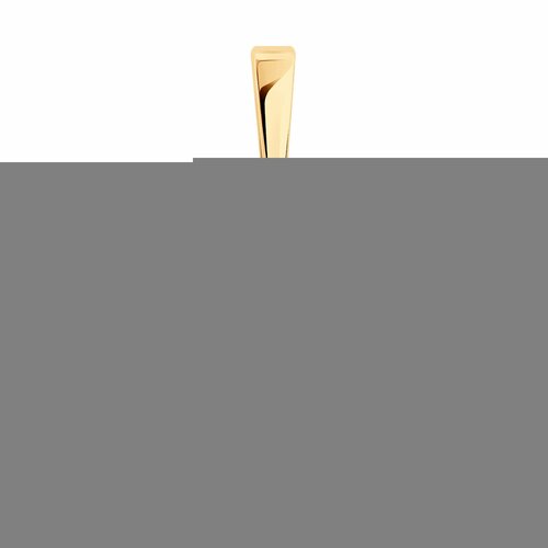 фото Подвеска diamant online, серебро, 925 проба, золочение, агат, фианит, размер 2 см., бирюзовый
