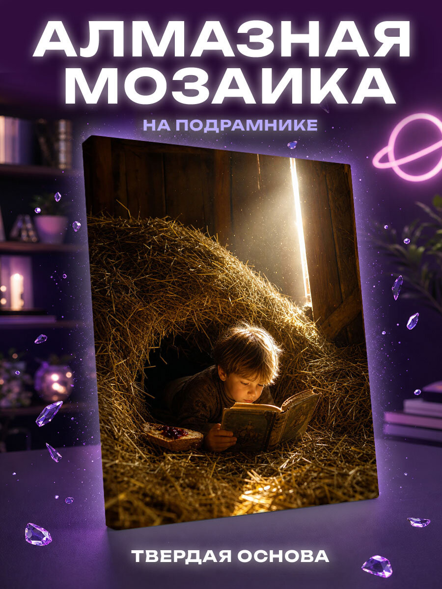 Алмазная мозаика Тайна золотого сеновала