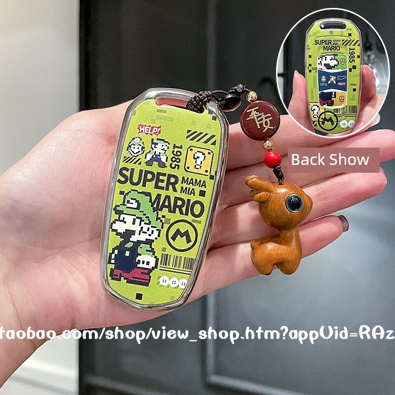 Ключка с оленем Супер Марио, стиль A, 1 шт, совместимо с моделями Geely