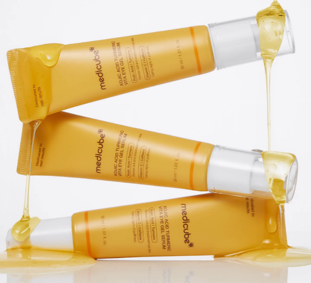 Medicube Kojic Acid Turmeric Vita Eye Gel Serum 30ml, Тонизирующий гель для век с койевой кислотой 30 мл