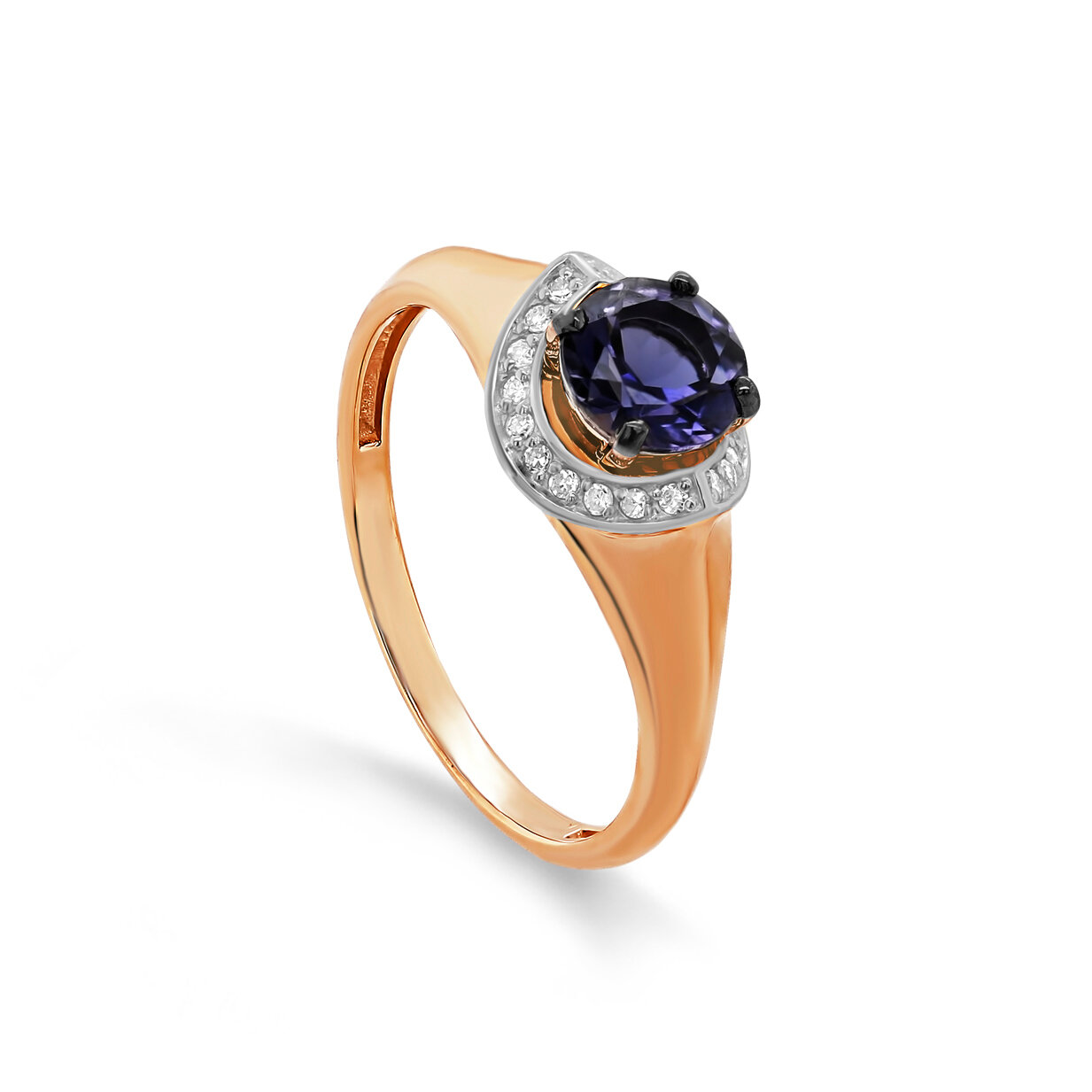 Кольцо JEWELIN, красное золото, 585 проба, бриллиант