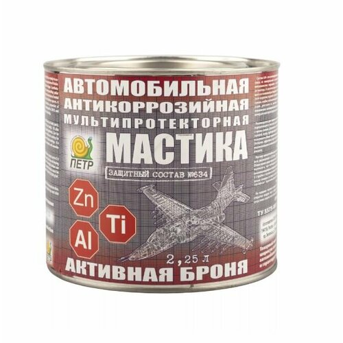 фото Мастика петр цинк антикоррозийная мультипротекторная 2,25л
