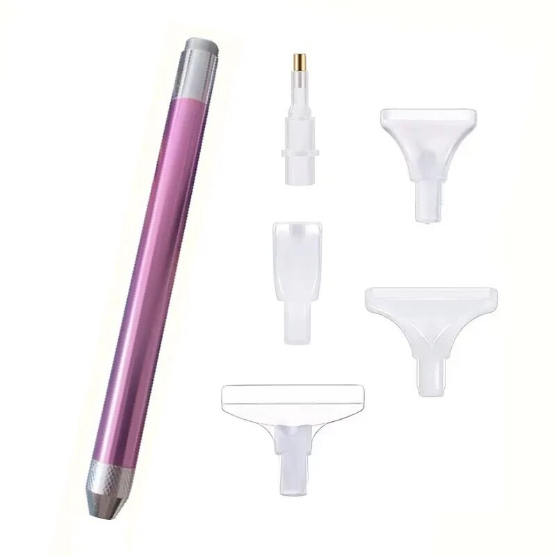 Ручка для алмазной вышивки с насадками, Pink Set