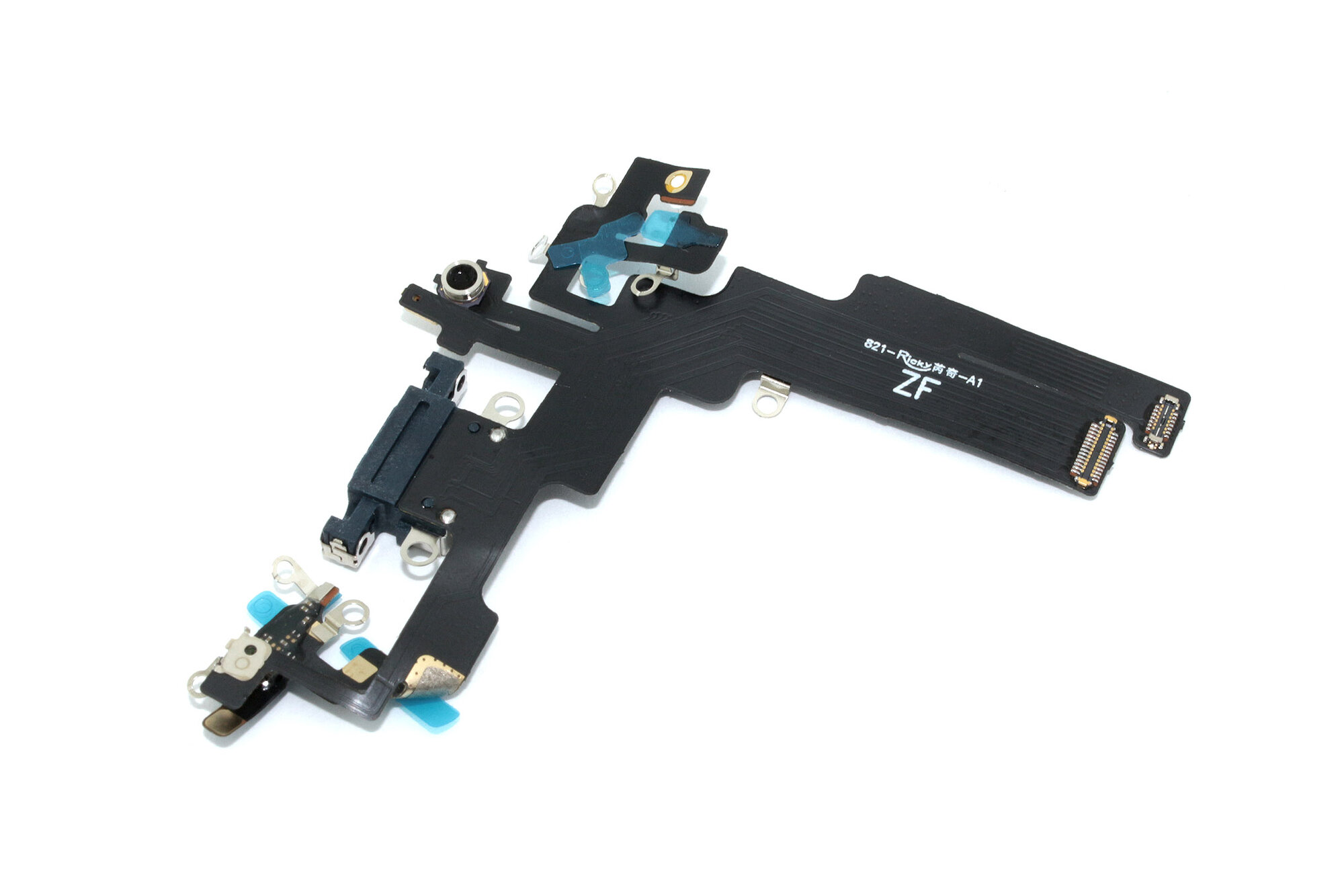 Шлейф с разъемом зарядки и микрофоном для iPhone 14 (A2883), черный