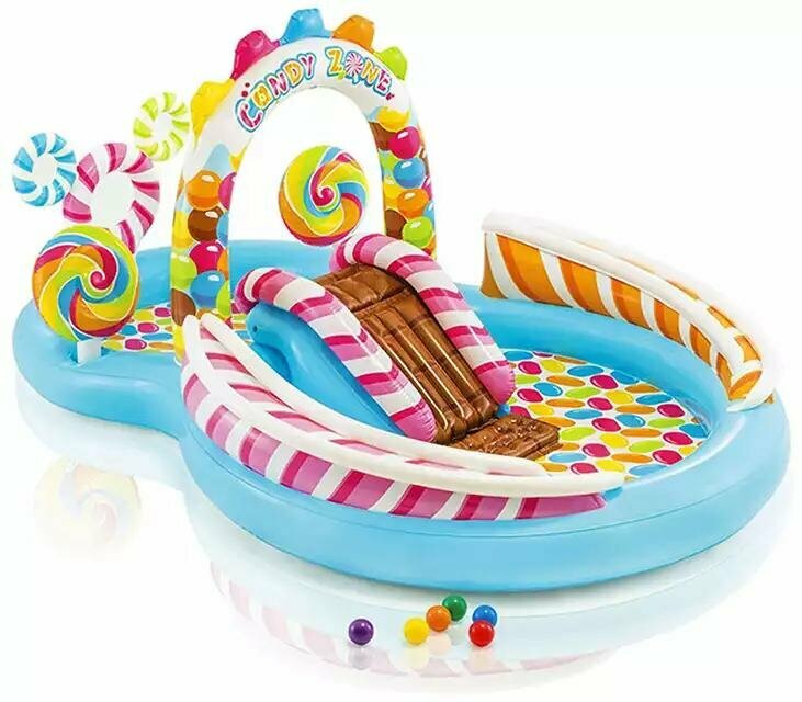 Игровой центр надувной Сладости 295х191х130 см, 57149, от 2-х лет Intex