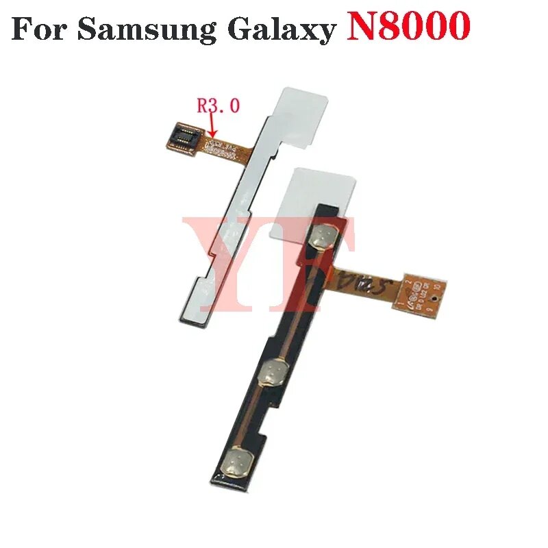 Для Samsung Galaxy Note 10.1 N8000 GT-N8000: гибкий шлейф кнопки включения/выключения, регулировки громкости и отключения звука (боковая кнопка)