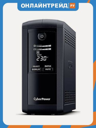 Изображение товара Источник бесперебойного питания Cyberpower VP1000ELCD Line-Interactive 1000VA/550W