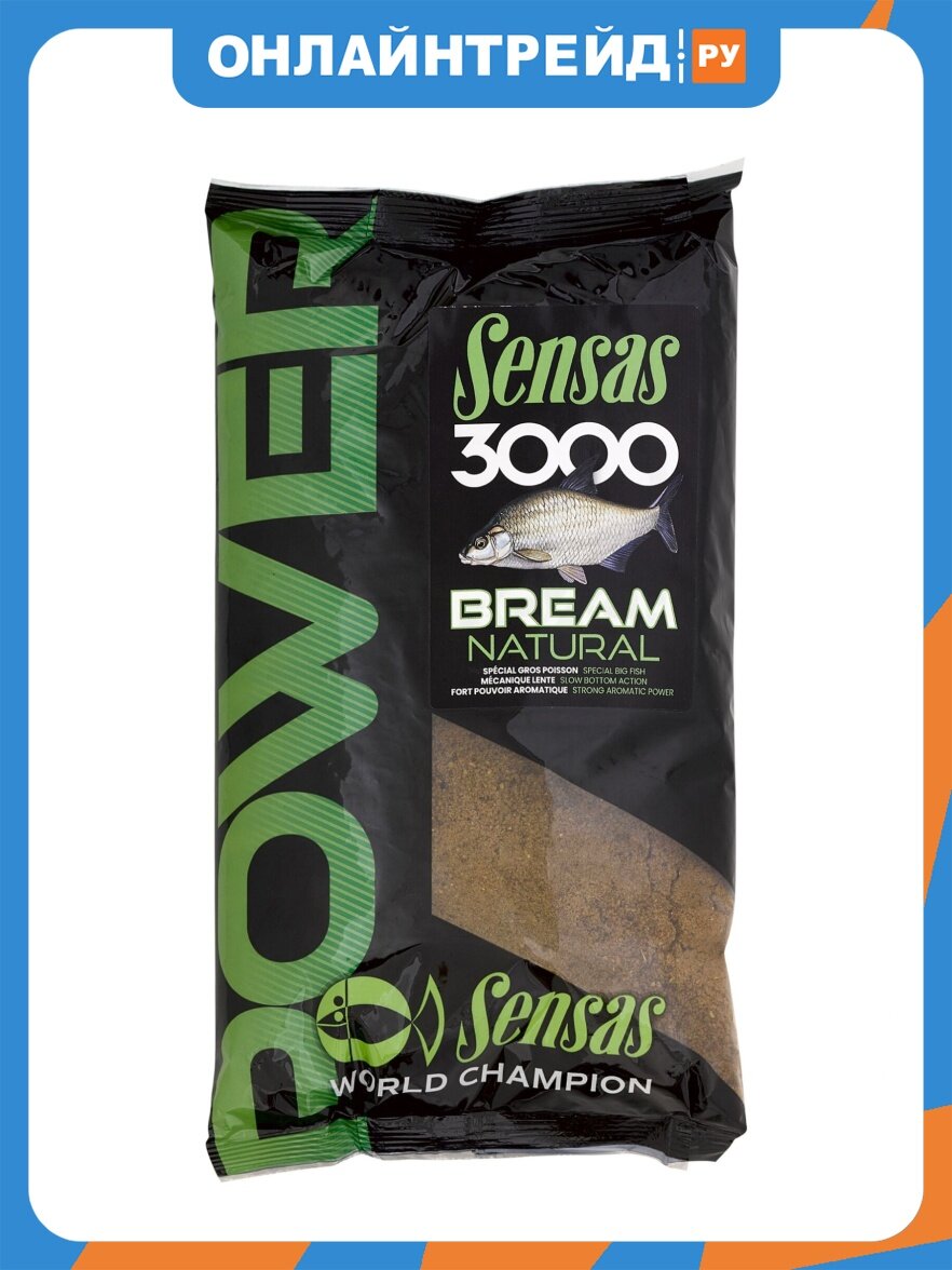 Прикормка Sensas 3000 POWER ROACH Natural 1кг