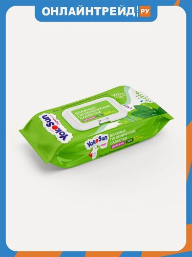 Изображение товара Влажные салфетки Yokosun детские Eco, 100 шт