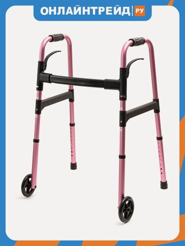 Изображение товара Опоры-ходунки Barry Ltd BARRY на 2-х колесах, розовый 10180-W