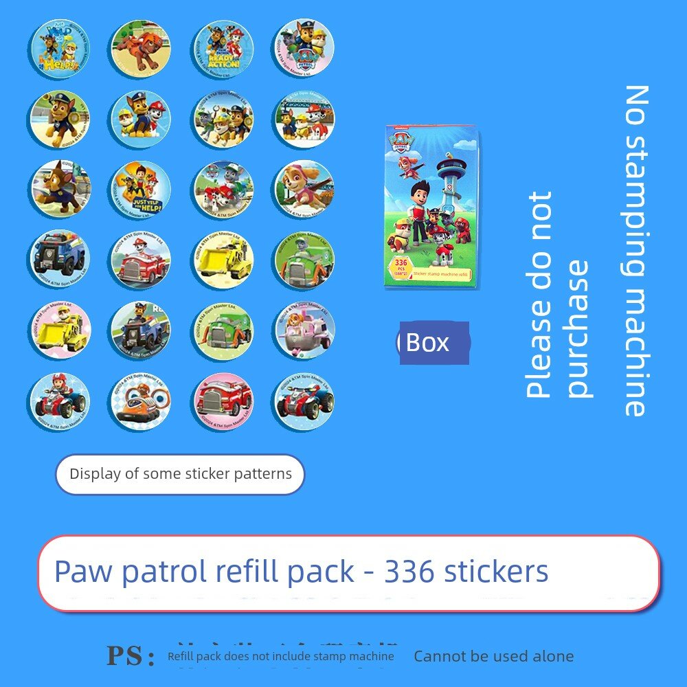 Набор дополнительных наклеек PAW Patrol 336 шт. для существующей машинки, детский творческий набор DIY