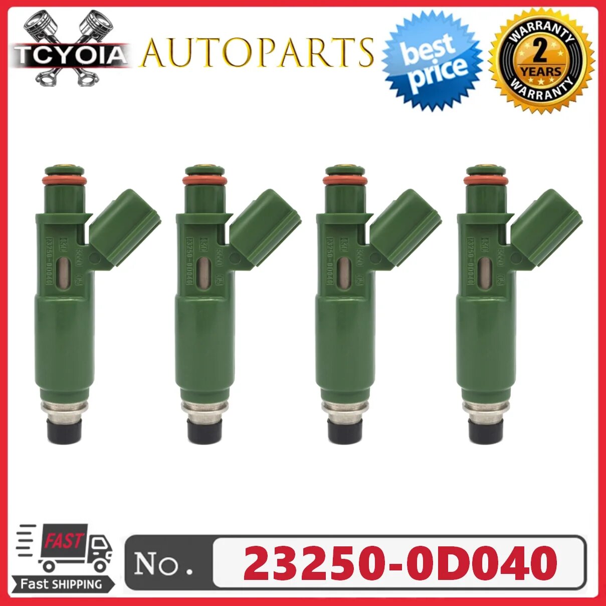 4 шт./лот 23250-0D040 23209-0D040 топливная форсунка для TOYOTA Corolla MR2 Celica Avensis RAV4 1.8L 1ZZ