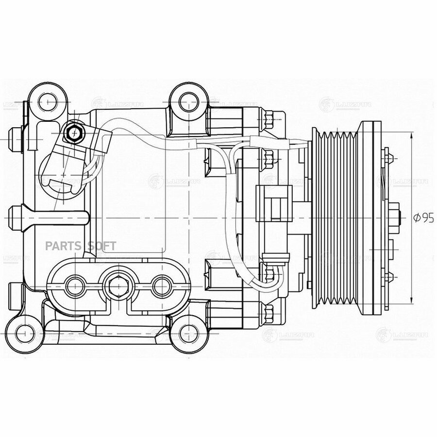 LUZAR LCAC 1031 Компрессор кондиц.