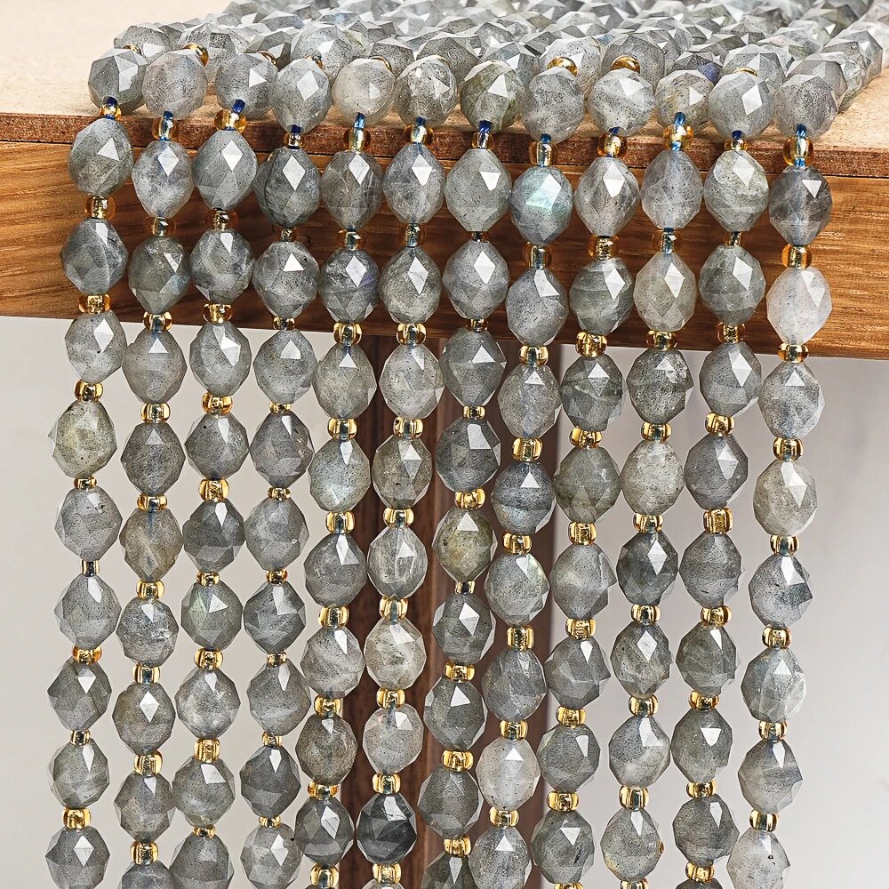 Бусины из натурального камня 6/8 мм 8mm approx.37 beads, Labradorite