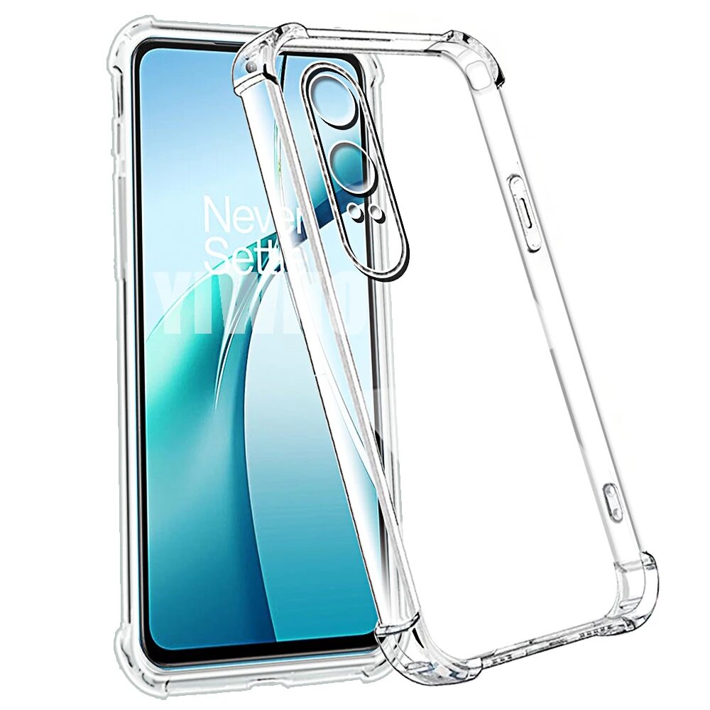 Прозрачный Защитный Чехол С Защитной Кромкой Для Oneplus Nord CE 4/3/2/Lite, Мягкий Nord CE 2 Lite