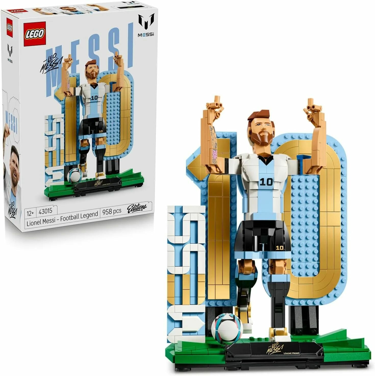 Конструктор LEGO Editions 43015 Лионель Месси - легенда футбола