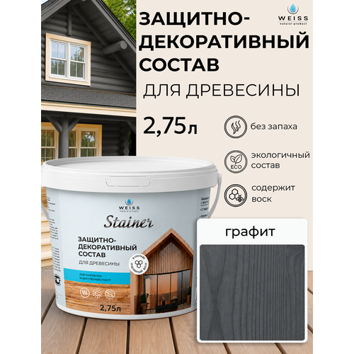 фото Защитно-декоративный состав для дерева и древесины, стайнер, пропитка, защитная лазурь weiss